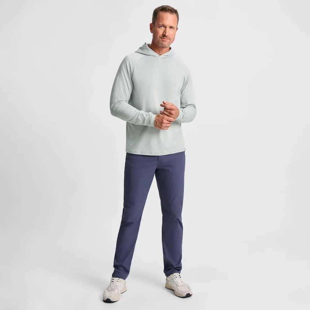 GenTeal Cayman Hooded T-Shirt Mens M Blue Performance Long Sleeve Sun Hoodie